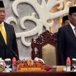 Ketua DPRD Kalteng Arton S Dohong saat melkasanakan rapat paripurna ke-22 masa Sidang III tahun 2025.