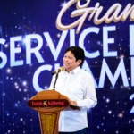 Direktur Utama Bank Kalteng, Maslipansyah saat memberikan sambutan dalam acara Service Excellence Championship (SEC) 2026, pada Sabtu (20/6) di Palangka Raya.