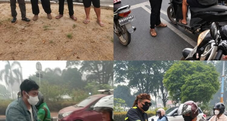 Relawan Perisai Demokrasi Bangsa (PDB) Provinsi Kalimantan Tengah bersama Relawan Habar Kalimantan Tengah (HKT) turun langsung ke tengah masyarakat dengan membagikan 500 masker gratis di Bundaran Kecil, Kota Palangka Raya, Minggu (11/10/2026).